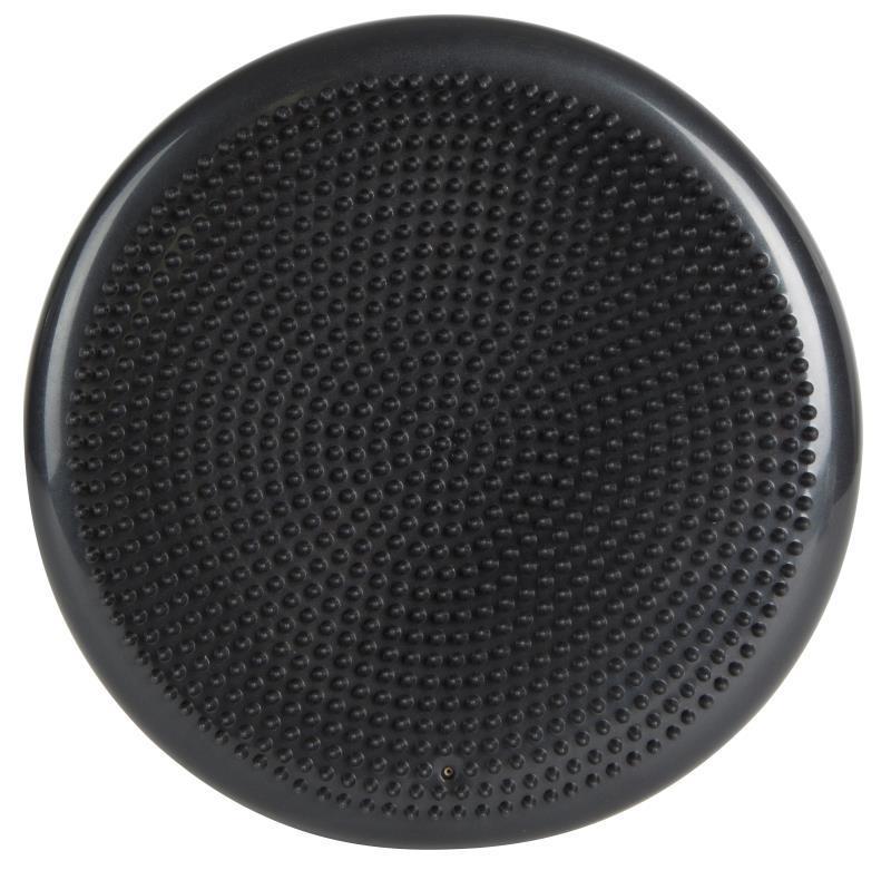 Bolas de Yoga con almohadilla de masaje, cojín de disco de equilibrio oscilante de estabilidad inflable, tabla de masaje, bolas de entrenamiento para ejercicio físico: black 33cm
