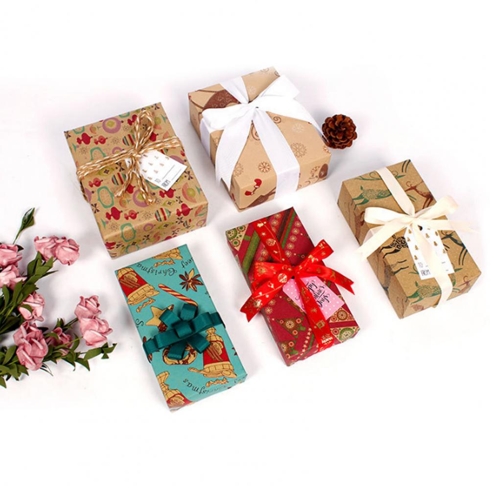 Papeles para envolver dulces, 8 estilos, 10 piezas, elementos de Navidad, prácticos, ecológicos para niños