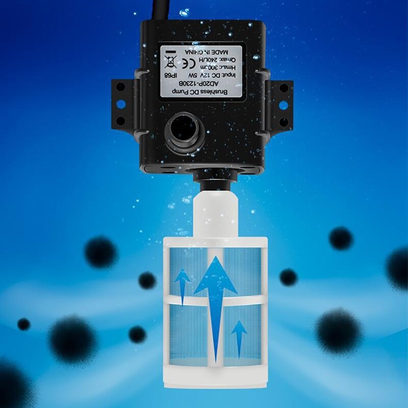 Solar Submersible Pump Kit 10W Solar Panel USB Water Pump Aquarium Fish Tank Filter Oxygenation Flowing Water Pumping Cycle Set