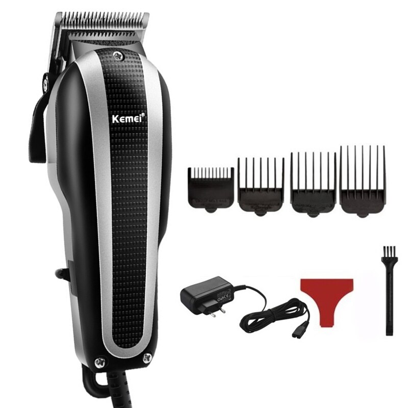 Kappers snoerloze tondeuse krachtige trimmer elektrische tondeuse compatibel met wahl blade ,220-240v: 4 stuks geleidekam