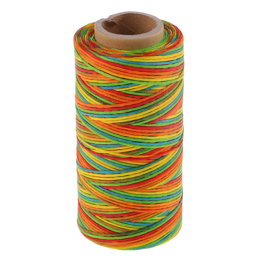 1 Spool 200m 1mm Polyester Flat Waxed Thread for Leather Sewing, Shoe Clothes Repair: S11
