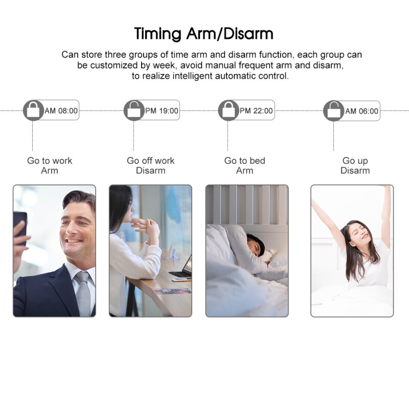 Tuya Smart Home Alarm Smart Life APP Control WiFi Alarm Wifi Sound And Light Siren Security Alarm System Easy Installation