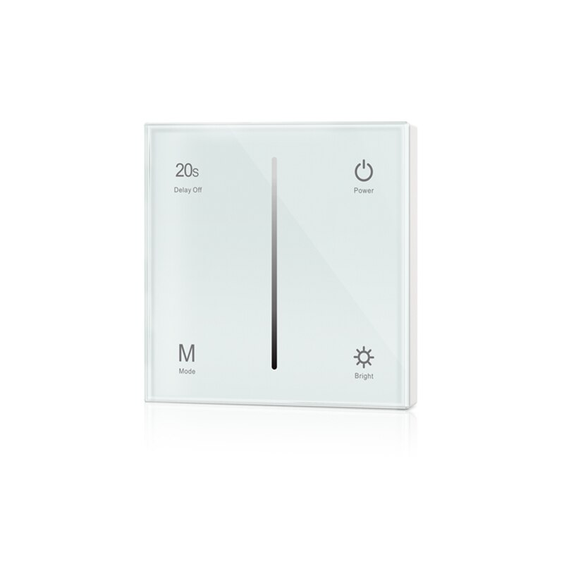Led Triac Dimmer 220V High Voltage 100V-240V AC Input Trailing Edge Dimming Wall Mount Touch Panel Dim Controller