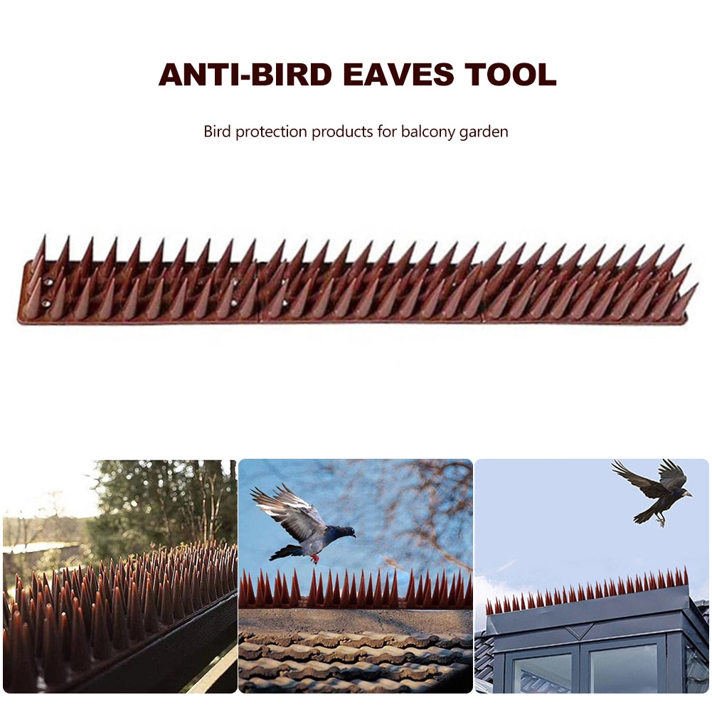 20 pièces anti-oiseaux pointes en plastique Anti Pigeon contre ongles outil de dissuasion des oiseaux