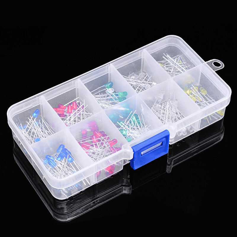 100/200/300 3mm/5mm LED Diode 5 mm Assorted Kit White Green Red Blue Yellow DIY Light Emitting Diode