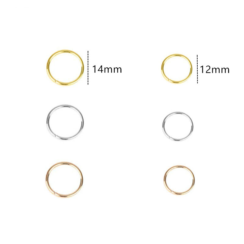 180Stck Flechten Haar Mithelfer Perlen 12mm oder 14mm Gold Haar flechten Dreadlock Perle Manschette Clip flechten Band kreis Bleifrei