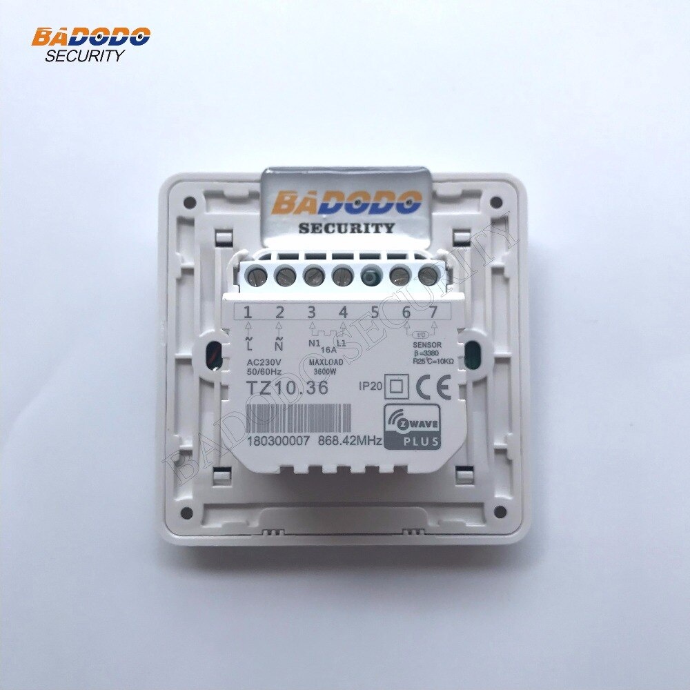 Z-Wave plus EU868.42MHz Smart Thermostat TZ10.36 electric heating for home Floor Heating temperature control