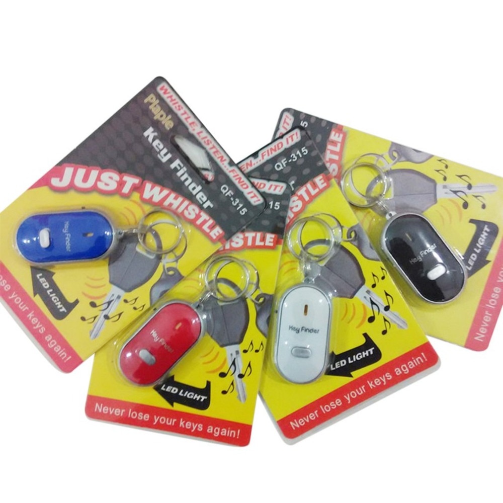 Mini-pfeife mit diebstahlsicherung, schlüsselfinder, alarm, brieftaschen- und haustier-tracker, intelligente blink- und pieptöne, fernbedienungs-locator, schlüsselanhänger-tracker, schlüsselfinder + led