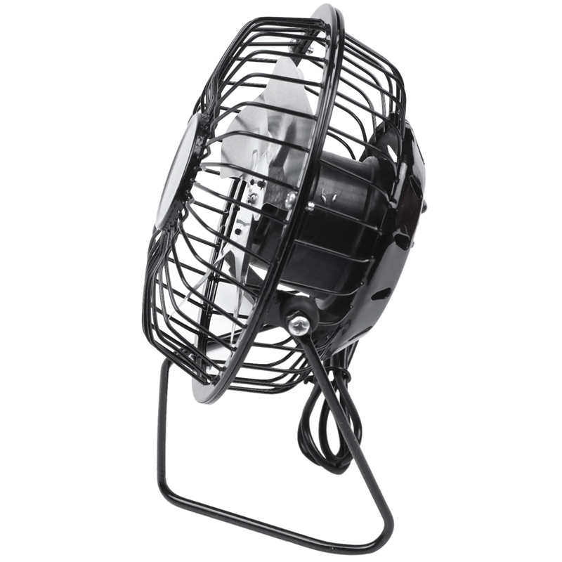 2.5W 5V Zonne-energie Panel Ijzer Ventilator Voor Thuis Kantoor Outdoor Reizen Vissen 4 Inch Koeling Ventilator usb