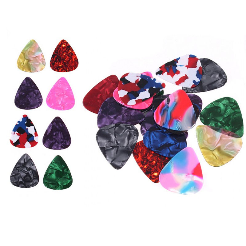 beautiful 20 Pcs Stylish Colorful Guitar Picks