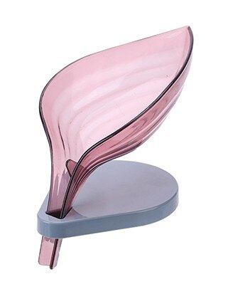 Leafology Decorative Drainage Soap Holder: purple