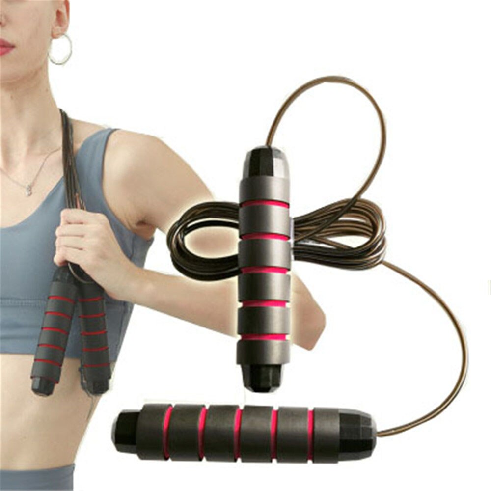 Jump Rope Wirwar Rapid Speed Springen Touw Kabel Lagers Staal Springtouw Gym Fitness Exercise Slank Lichaam скакалка