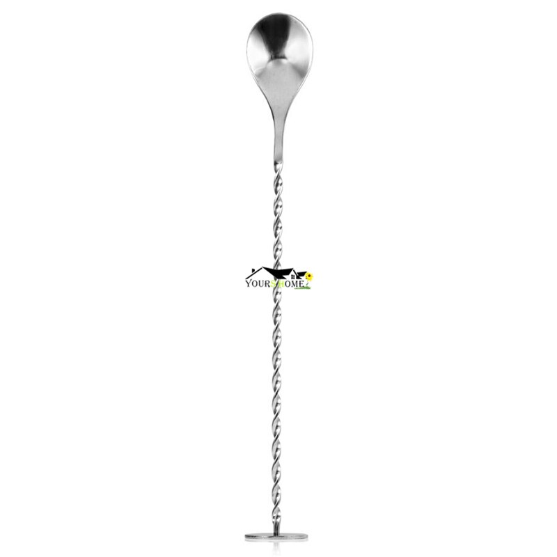 27,5 cm Edelstahl Cocktail Bar Löffel Spirale aufbringen Barware