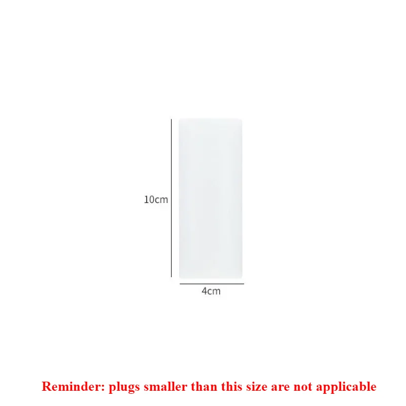 Fijador de enchufe de escritorio autoadhesivo, organizador de cables de regleta colgante, fijador de pared extraíble enchufable, estante de pared, 1 ud.