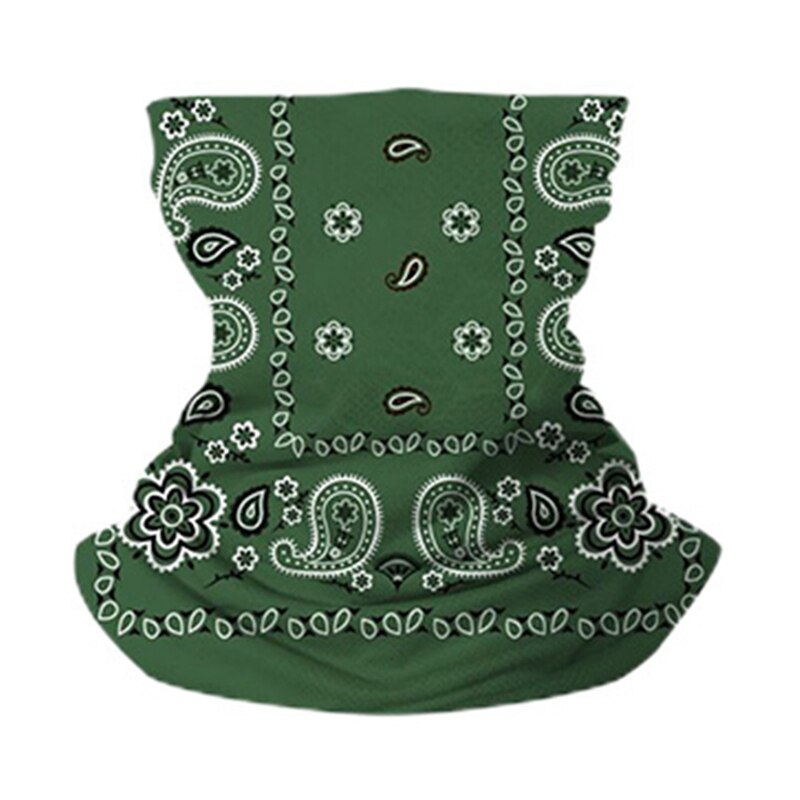 1pc cashew bloemenprint wandelsjaals heren polyester ademende kraag winddicht anti uv nekbedekking gezichtsmasker fietsbandana: Gr