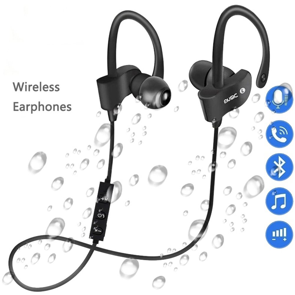 Auriculares inalámbricos antipérdida con cable, tapones para los oídos para música y llamadas, intrauditivos, deportivos, Bluetooth