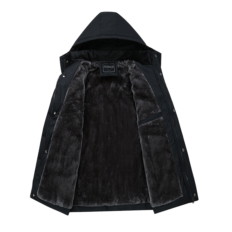 Giacca invernale da uomo  -20 gradi spessa calda da uomo casuale parka cappotto con cappuccio in mucchio giacche da uomo capispalla jaqueta masculina