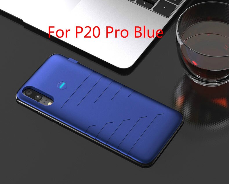 NENG – coque de téléphone portable avec batterie 6800 mAh, étui de chargeur pour huawei P20 Pro: For P20 Pro Blue