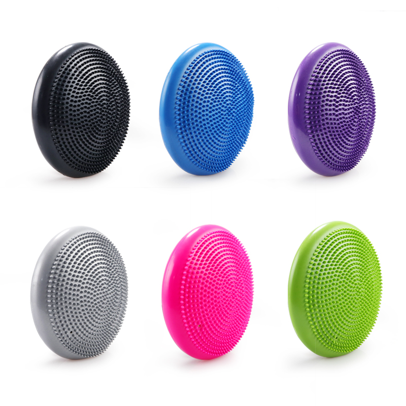 Aufblasbarer yoga-massageball, strapazierfähig, universell einsetzbar für sport, fitnessstudio, yoga, wackelball, stabilitätsscheibe, balancekissen, massagematte