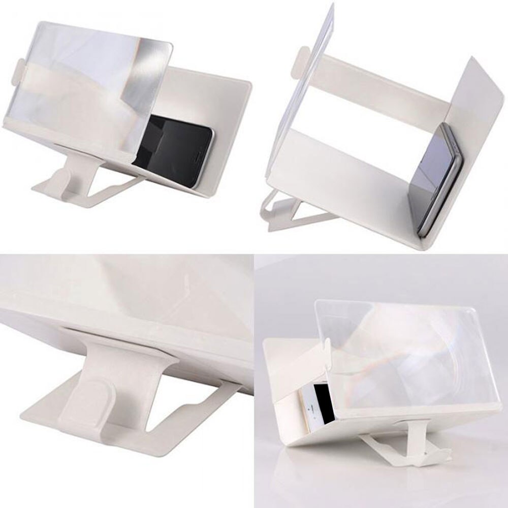 Mobiele Telefoon Screen Vergrootglas 3D Vergroter Vergrootglas Video Versterker Projector Beugel Desktop Holder Stand Voor Telefoon