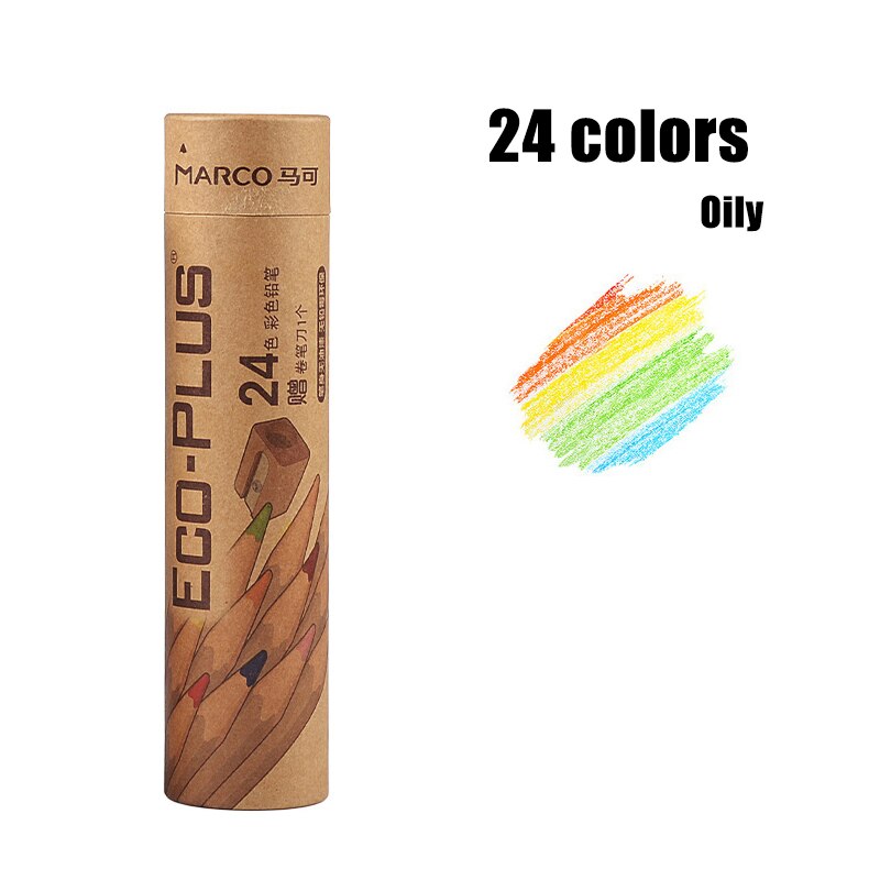 Juego de lápices de colores para colorear de 24/36/48/72, Color a base de aceite para bocetos artísticos L9: 24 colour Oily