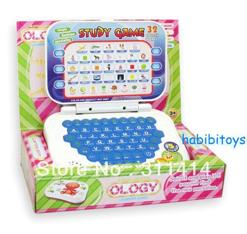 1 PCS Baby Kids Toys Study Game Intellectual Learning Song Mini PC Learning Machine English, Chinese +