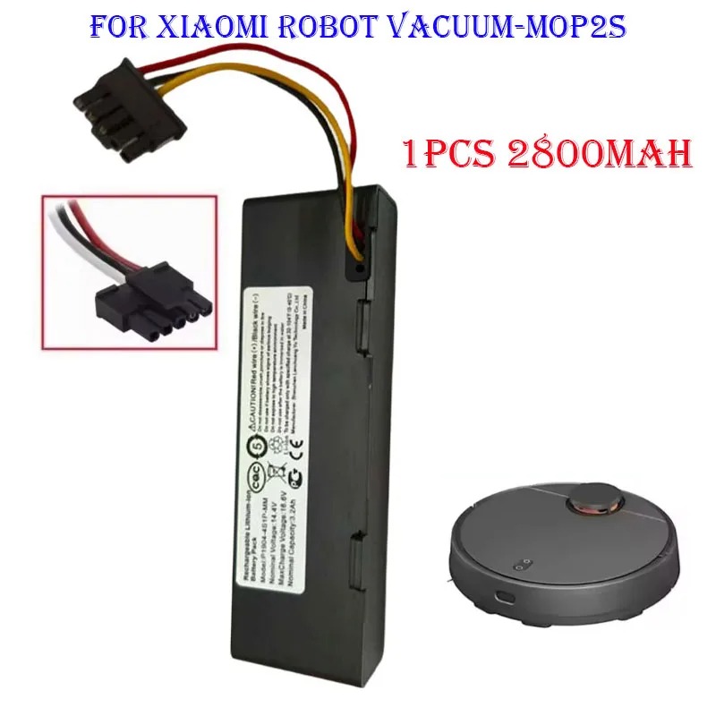 Mi robot vacuum-mop 2s stytj 02ym 3500 mah akku 14.4v für xiaomi mijia lds staubsauger mi robot vacuum-mop p conga 3290 3390: Lila