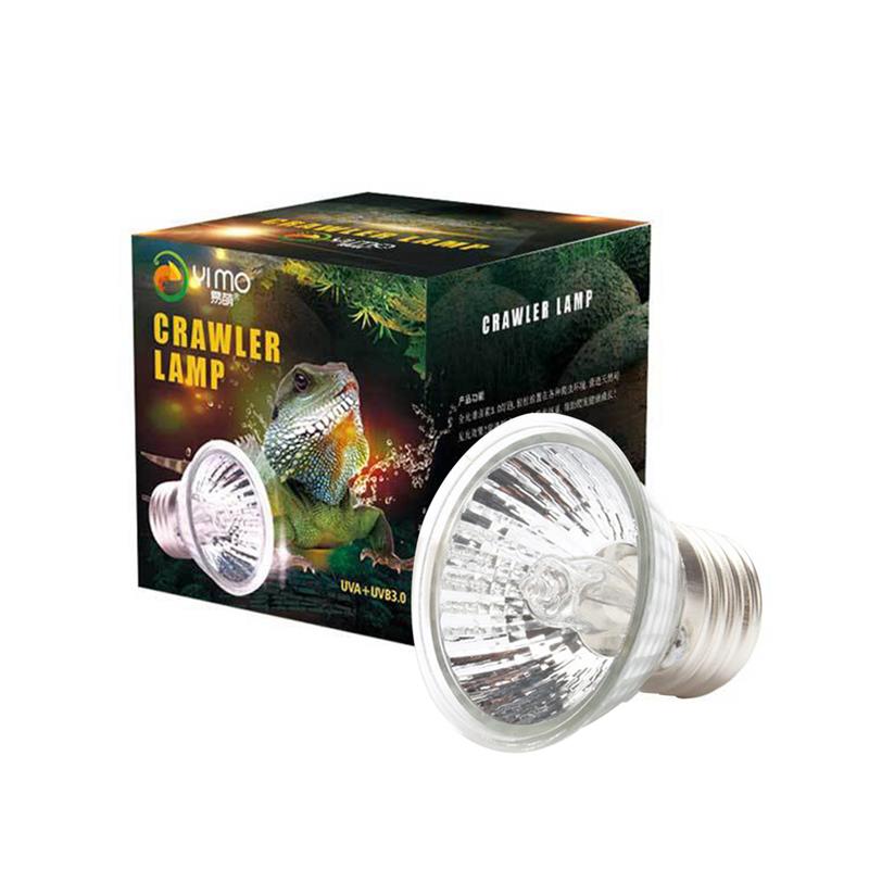 25/50W UVA+UVB 3.0 Reptile Lamp Turtle Tortoise Pet Basking UV Bulbs Heating Lamp Amphibians Temperature Control