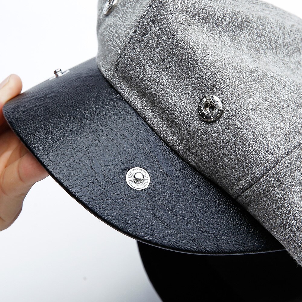 Gorra de Tweed Gatsby Newsboy para hombre, gorro grueso de terciopelo para otoño e invierno, gorra plana de lana para conducir en Golf, boina Unisex, sombrero Ceñidor peaky