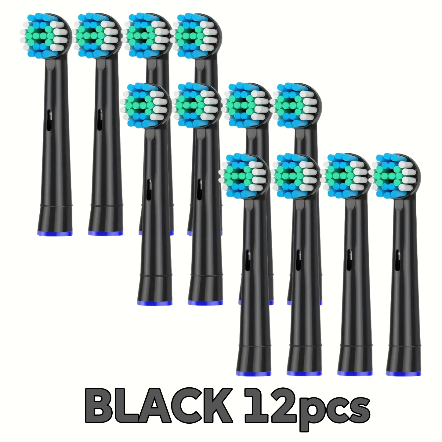 4/12pcs Replacement Toothbrush Heads for Oral-B Electric Toothbrush Precision Clean Brush-Head Effective Oral Care: Brown
