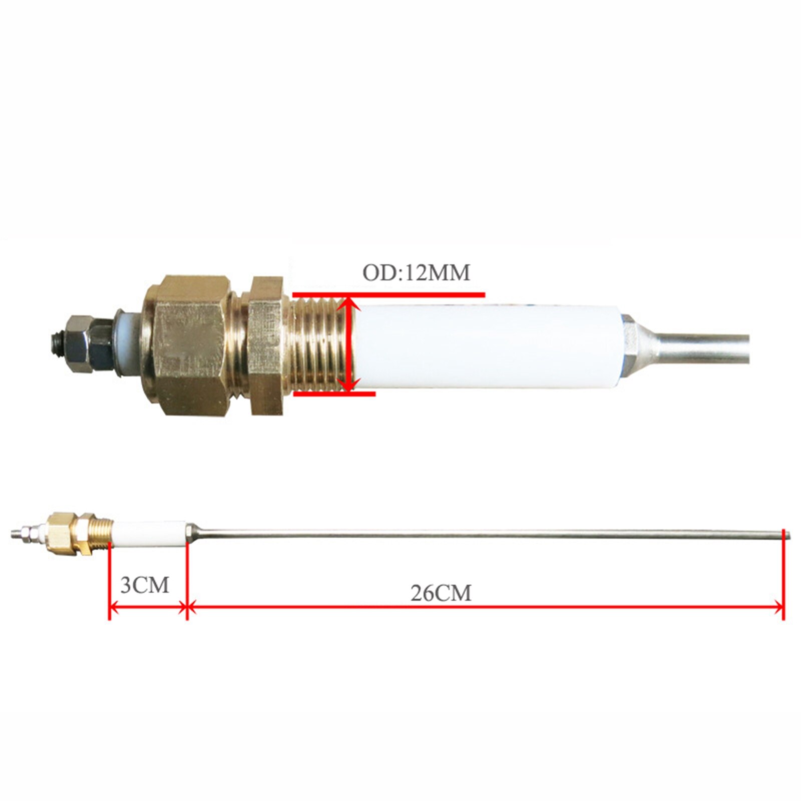 1/4 zoll Hohe Temperatur Widerstand Wasserstand Sonde Kessel Elektrode Stange Für Dampfkessel Ersatz Teile