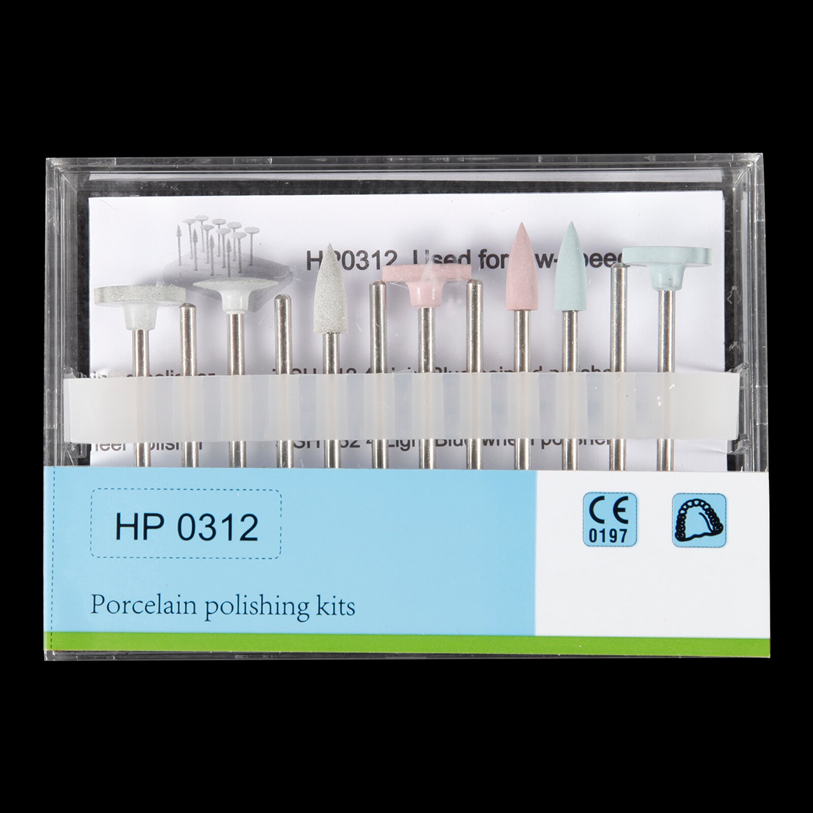 Dental Lab Dental Equipment Teeth Composite polisher Polishing Kit Low-speed Burs Drills Mixed/Tungsten Carbide Burs RA /HP 2.35: HP 0312