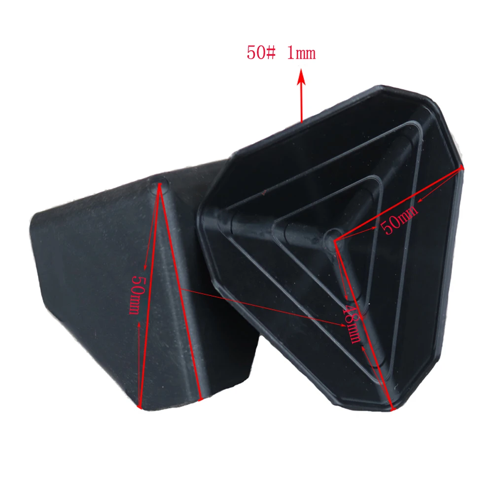100PCS/lot Black Plastic Anti-collision Triangle Corner Protector Cap For Express Carton Box Corner Guards 35mm 50mm 60mm 80mm: Linen