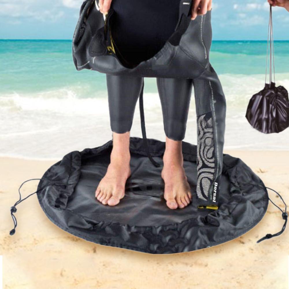 Wetsuit Changing Mat Surf Mat &amp; Wetsuit Bag Carrying Diving Suit Change Bag for Surfers Rafters Boaters Diving Suit Storage