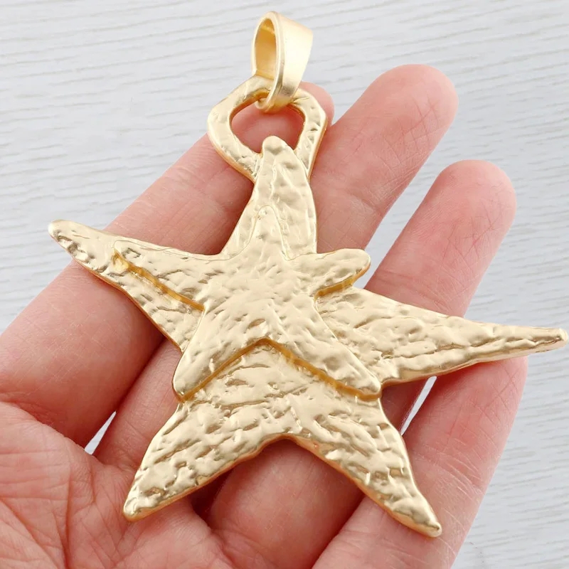 1 x antiek zilver kleur grote schelp schelp zeeslak spiraal charme hanger voor ketting sieraden maken accessoires 78x54mm: Puur Goud Kleur