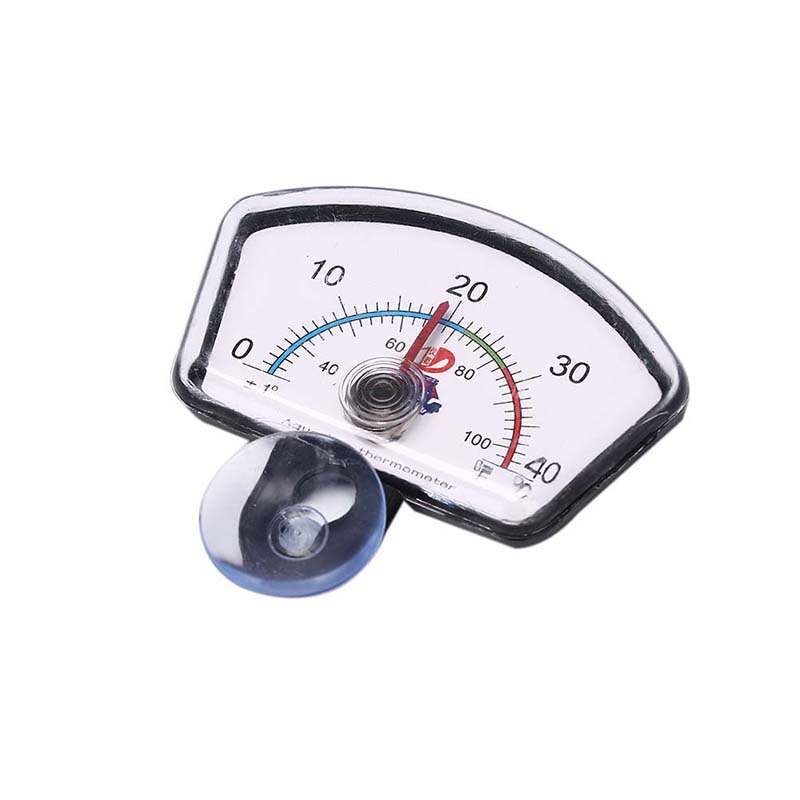 1PCS Fish Tank Aquarium Meter Temperature Control Thermometer Pointer Fish Tank Temperature Dial Submersible Suction Cup: Default Title