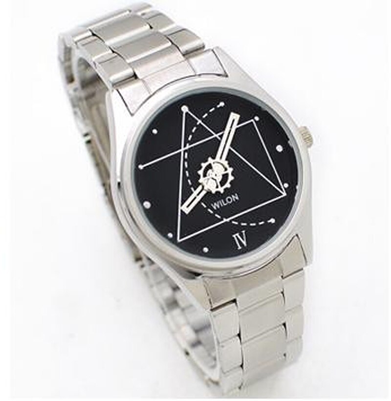 CHINO WILON – montre de Couple pour amoureux, à Quartz analogique, en acier inoxydable, Code Da Vinci, 2318G,: Black Dial Man Size