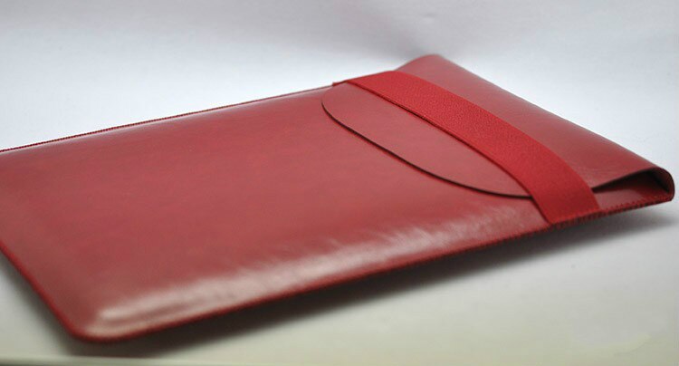 For RAZER BLADE PRO 17" Case laptop luxury Ultra-thin Microfiber Leather notebook cover sleeve Bag: Red