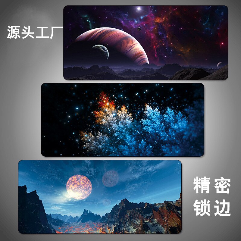 Starry Sky Large Writing Desk Mats Laptop Mouse Mat Mouse Pad Cute Mouse Pad Gaming Deskpad for Office Home Gamer 80x30