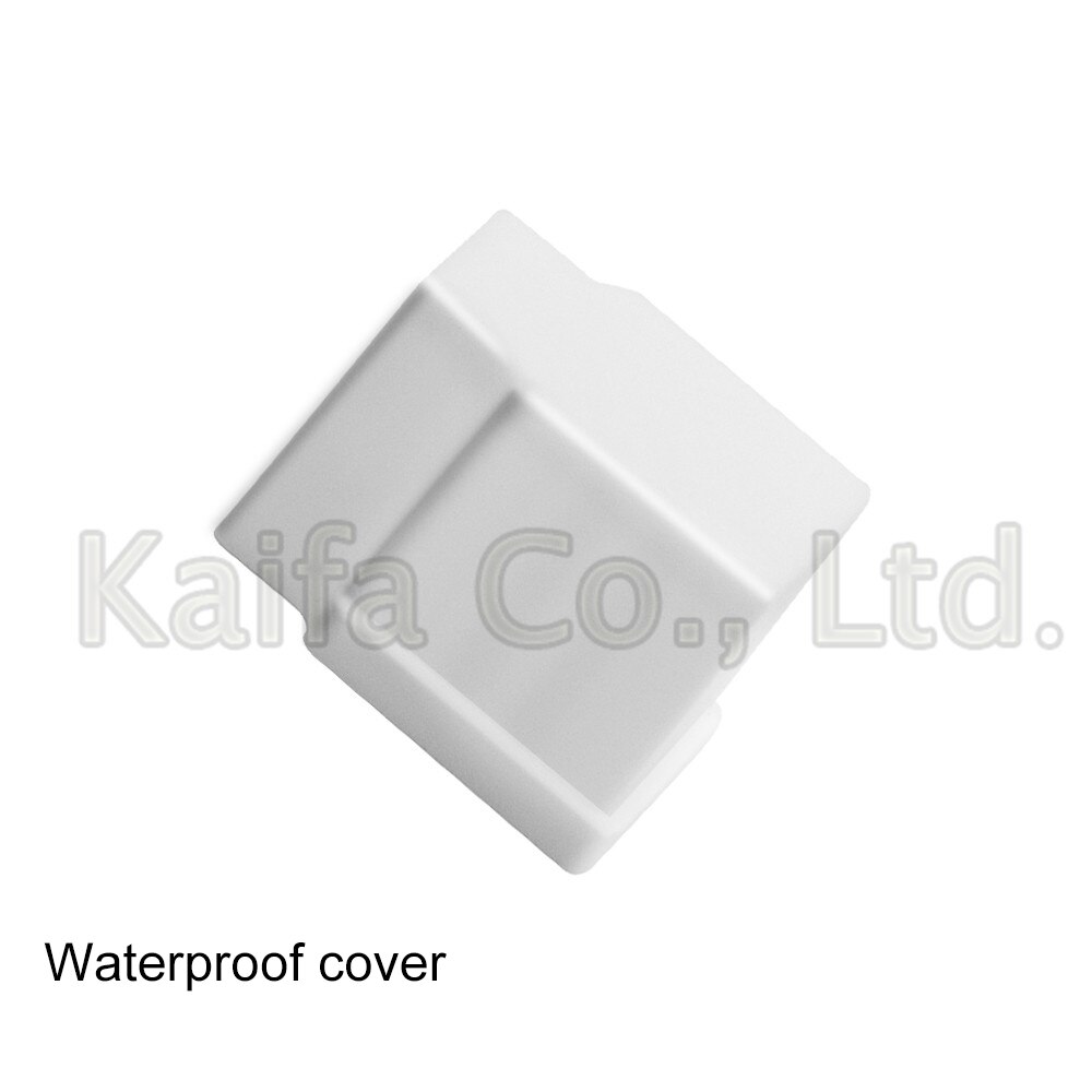 White Plastic solenoid valve Waterproof cover Water valve lid