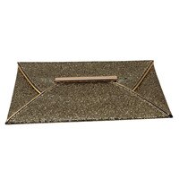 Fahion design feminino glitter lantejoulas bolsa feminina noite festa envelope saco de embreagem estilo socialite carteira bolsas ouro: Golden