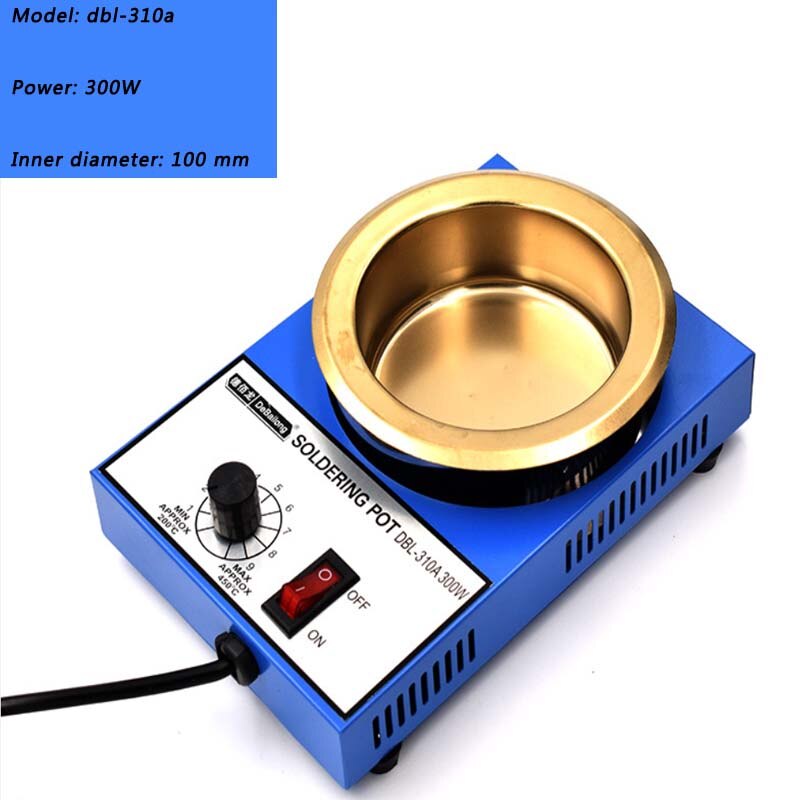 Lead free tin melting furnace debolong small tin furnace titanium alloy melting pot 80 mm wire head tin plating 250 W tin furnac: 310A