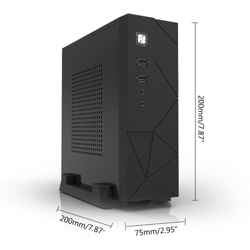 Jx01 sek mini itx htpc chassis usb 2.0 søle datamaskin koffert boks stasjonær pc kabinett svart