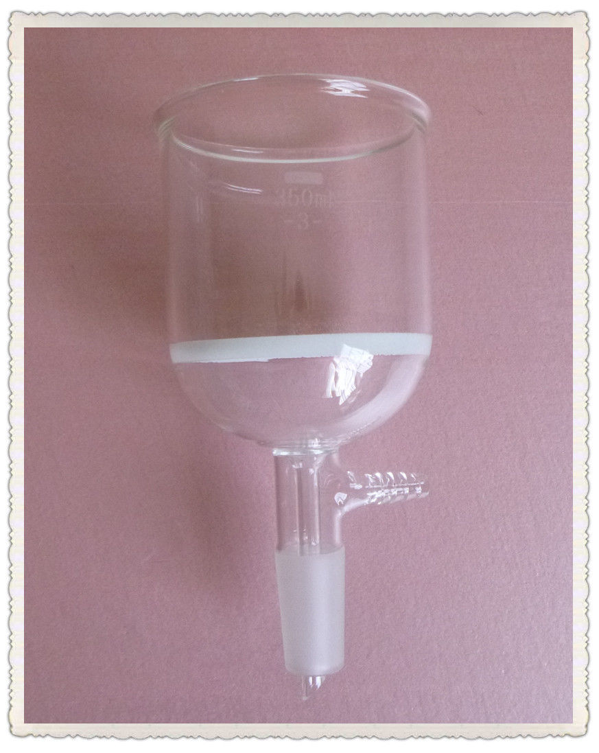 350ml,24/40,Glass Buchner funnel,#3 Suction Filter,Lab Chemistry Glassware