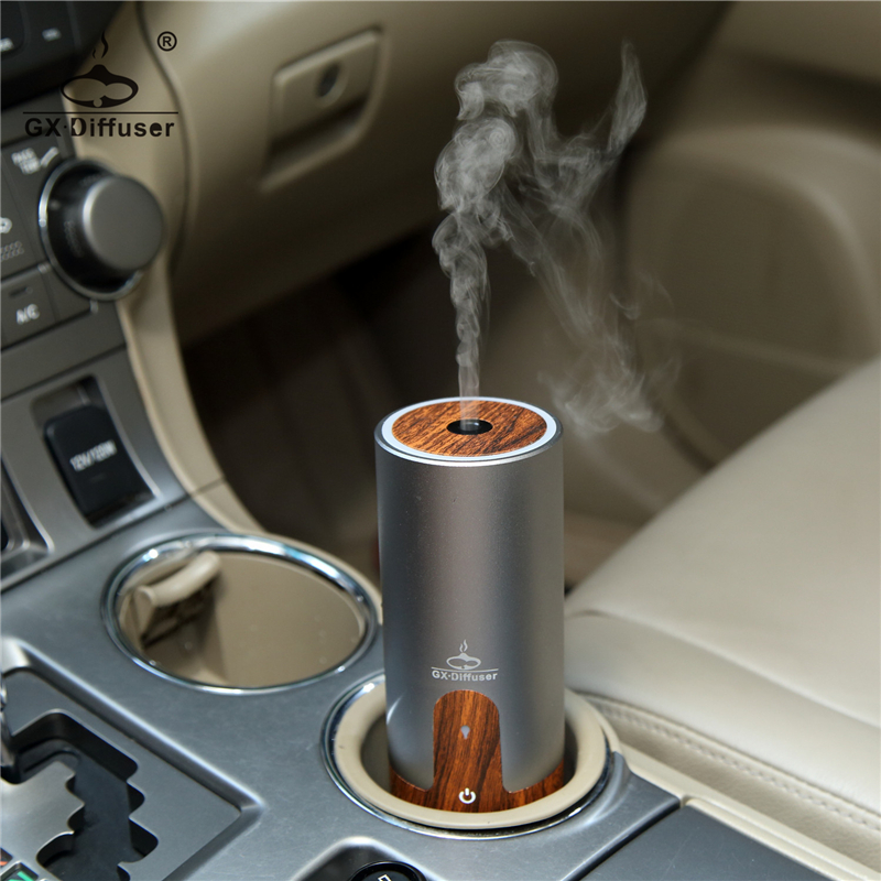 GX.Diffuser Portable Car USB Ultrasonic Humidifier Essential Oil Diffuser Aroma Diffuser Air Purifier Aromatherapy Mist Maker