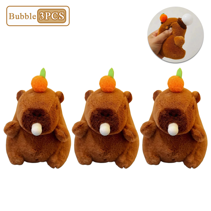 Porte-clés en peluche kaki, queue de vol, Capybara, mignon, poupée en peluche, jouet, pendentif pour sac d'école, , 1 à 20 pièces: kaki foncé
