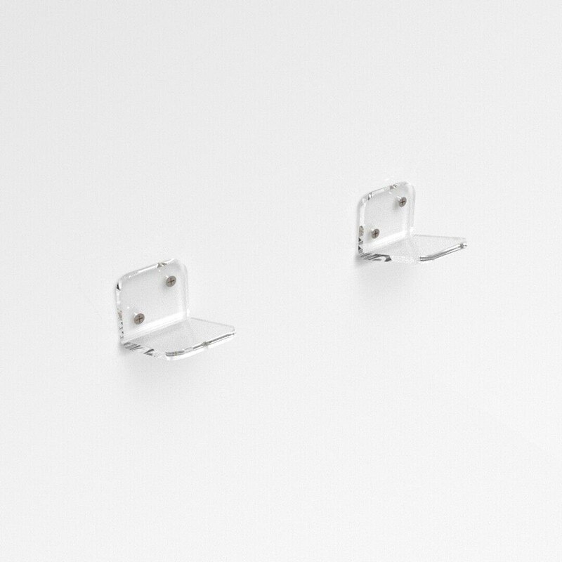 1 Pair Brackets Acrylic Skateboard Deck Mount Durable Hanging Brackets