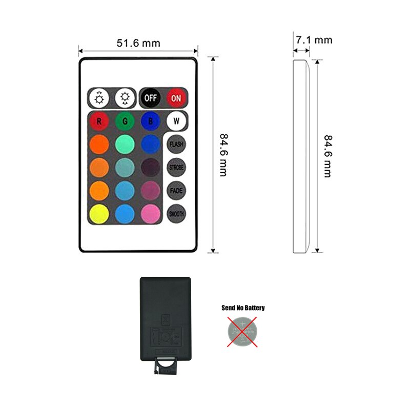 RGB Controller 24Keys DC5-12V IR Remote Dimmer Controller For SMD 5050 2835 RGB LED Strips Lights, Room BackLight Neon, Lamp Luz