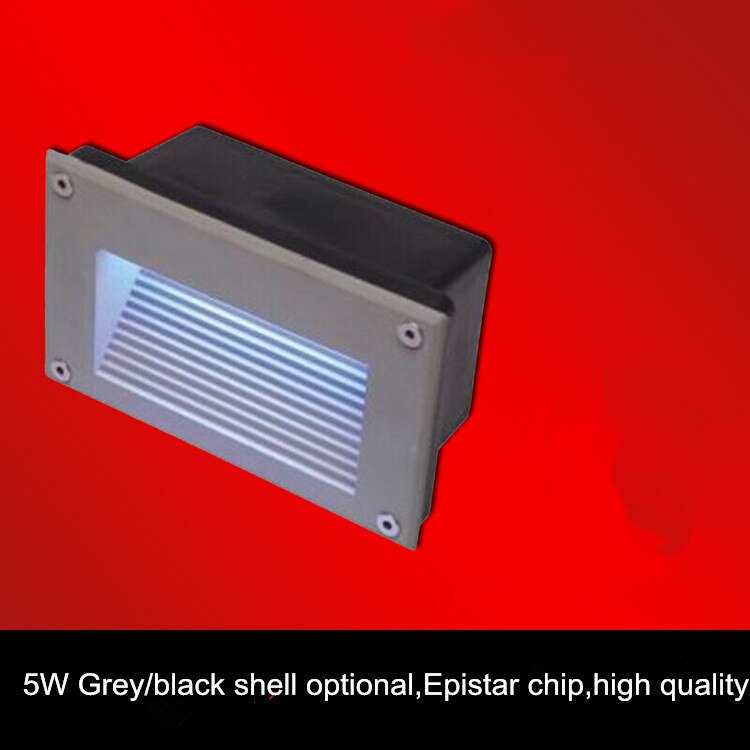 IP67 Waterproof outdoor Wall Corner led Lamp Embedded Corridor Lights Stair Steps Lighting 5W Footlight led landscape lamp
