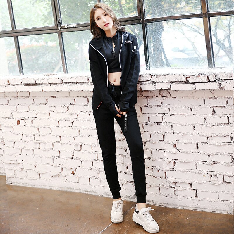 Chaqueta deportiva gruesa de secado rápido para mujer, sudadera de manga larga para correr, gimnasio, Fitness, con cremallera, prendas de vestir exteriores,
